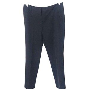 Adrianna Papell Pants Straight Leg Mid Rise Black Career Trouser Womens Size 12